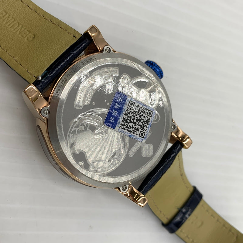 【中古品】【メンズ】 HANBORO ハンボロ CELESTIAL BODY SERIES NIGHT SKY AUTOMATIC WATCH セレスティアルシリーズ 自動巻き腕時計 天体モチーフ 197-260814-yo-13-tei カラー：ゴールド 万代Net店
