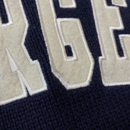 【中古品】【メンズ】 X-LARGE エクストララージ COLLEGE LOGO CREWNECK KNIT 101204015001 カレッジロゴ クルーネックニット トップス セーター 142-260716-ss-02-tei サイズ：M カラー：ネイビー 万代Net店