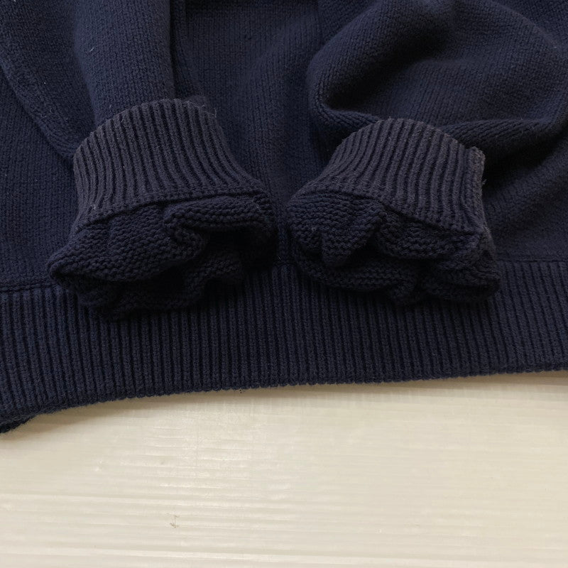 【中古品】【メンズ】 X-LARGE エクストララージ COLLEGE LOGO CREWNECK KNIT 101204015001 カレッジロゴ クルーネックニット トップス セーター 142-260716-ss-02-tei サイズ：M カラー：ネイビー 万代Net店
