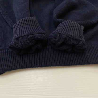 【中古品】【メンズ】 X-LARGE エクストララージ COLLEGE LOGO CREWNECK KNIT 101204015001 カレッジロゴ クルーネックニット トップス セーター 142-260716-ss-02-tei サイズ：M カラー：ネイビー 万代Net店