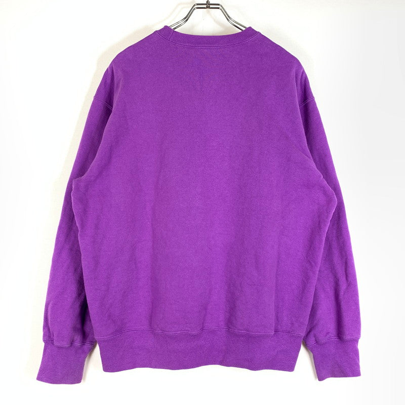 【中古品】【メンズ】 SUPREME シュプリーム SMALL BOX LOGO CREWNECK スモール ボックス ロゴ クルーネック スウェット トップス トレーナー 149-260513-ko-02-tei サイズ：M カラー：パープル 万代Net店