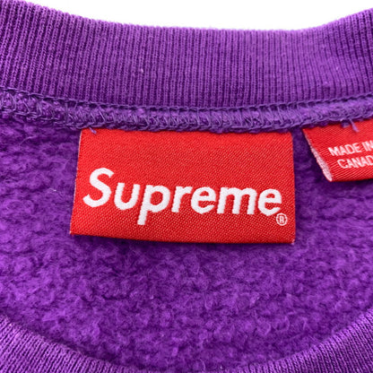 【中古品】【メンズ】 SUPREME シュプリーム SMALL BOX LOGO CREWNECK スモール ボックス ロゴ クルーネック スウェット トップス トレーナー 149-260513-ko-02-tei サイズ：M カラー：パープル 万代Net店