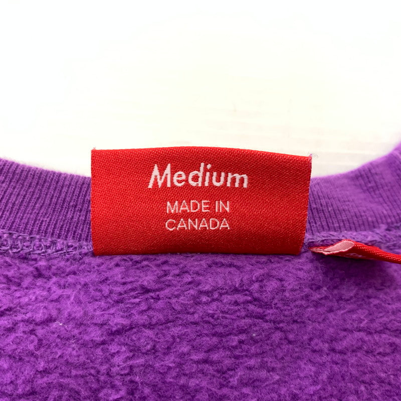 【中古品】【メンズ】 SUPREME シュプリーム SMALL BOX LOGO CREWNECK スモール ボックス ロゴ クルーネック スウェット トップス トレーナー 149-260513-ko-02-tei サイズ：M カラー：パープル 万代Net店
