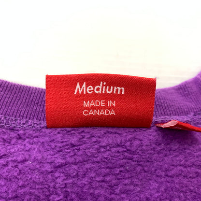 【中古品】【メンズ】 SUPREME シュプリーム SMALL BOX LOGO CREWNECK スモール ボックス ロゴ クルーネック スウェット トップス トレーナー 149-260513-ko-02-tei サイズ：M カラー：パープル 万代Net店