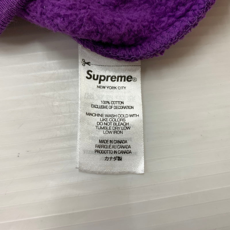 【中古品】【メンズ】 SUPREME シュプリーム SMALL BOX LOGO CREWNECK スモール ボックス ロゴ クルーネック スウェット トップス トレーナー 149-260513-ko-02-tei サイズ：M カラー：パープル 万代Net店