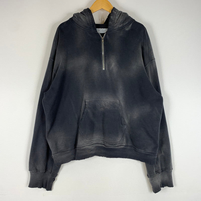 【中古品】【メンズ】 ANCELLM アンセルム 26SS LIGHT LOOP ZIP HOODIE ANC-CT148 ライト ループ ジップ フーディ トップス プルオーバーパーカー ハーフジップ 140-260510-ko-10-tei サイズ：1 カラー：グレー 万代Net店