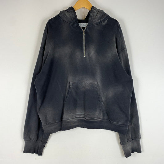 【中古品】【メンズ】 ANCELLM アンセルム 26SS LIGHT LOOP ZIP HOODIE ANC-CT148 ライト ループ ジップ フーディ トップス プルオーバーパーカー ハーフジップ 140-260510-ko-10-tei サイズ：1 カラー：グレー 万代Net店