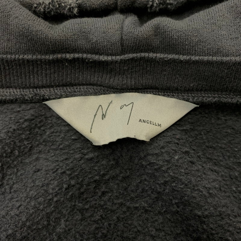 【中古品】【メンズ】 ANCELLM アンセルム 26SS LIGHT LOOP ZIP HOODIE ANC-CT148 ライト ループ ジップ フーディ トップス プルオーバーパーカー ハーフジップ 140-260510-ko-10-tei サイズ：1 カラー：グレー 万代Net店