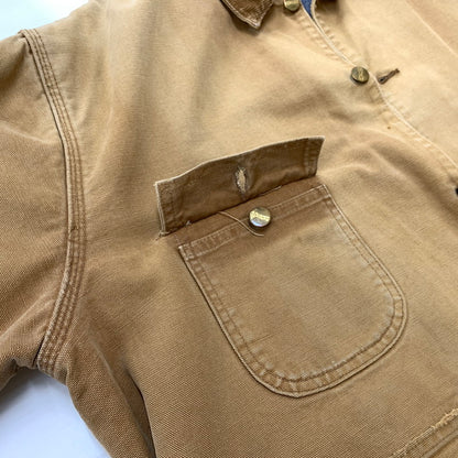 【現状渡し品】【メンズ】 Carhartt カーハート 100YEARS MICHIGAN CHORE COAT ミシガン ワークコート アウター ワークジャケット 145-260510-ko-13-fuzh サイズ：不明 カラー：ベージュ 万代Net店