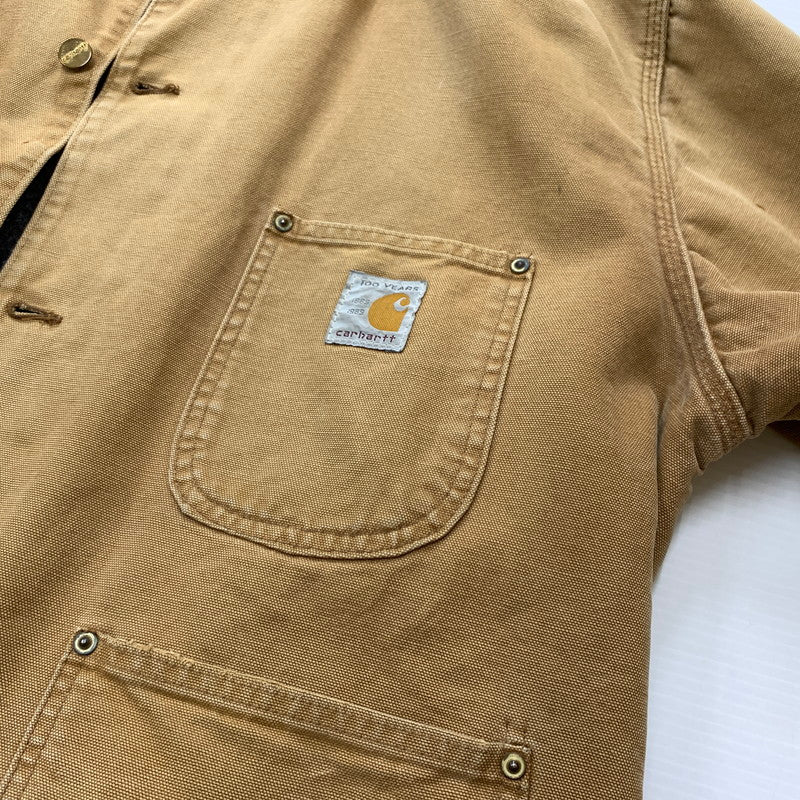 【現状渡し品】【メンズ】 Carhartt カーハート 100YEARS MICHIGAN CHORE COAT ミシガン ワークコート アウター ワークジャケット 145-260510-ko-13-fuzh サイズ：不明 カラー：ベージュ 万代Net店