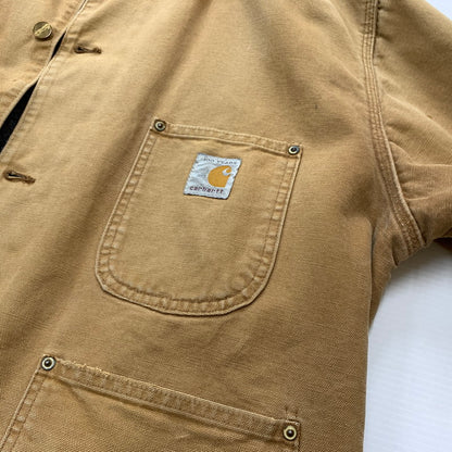 【現状渡し品】【メンズ】 Carhartt カーハート 100YEARS MICHIGAN CHORE COAT ミシガン ワークコート アウター ワークジャケット 145-260510-ko-13-fuzh サイズ：不明 カラー：ベージュ 万代Net店