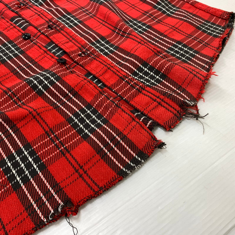 【現状渡し品】【メンズ】 FROSTPROOF フロストプルーフ 60-70's FLANNEL SHIRT VINTAGE 60-70年代 フランネル シャツ トップス ネルシャツ ヴィンテージ 145-260510-ko-04-tei サイズ：15.5 カラー：レッド 万代Net店