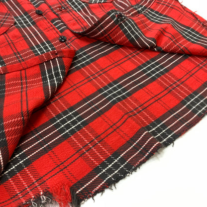 【現状渡し品】【メンズ】 FROSTPROOF フロストプルーフ 60-70's FLANNEL SHIRT VINTAGE 60-70年代 フランネル シャツ トップス ネルシャツ ヴィンテージ 145-260510-ko-04-tei サイズ：15.5 カラー：レッド 万代Net店