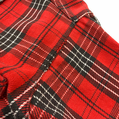 【現状渡し品】【メンズ】 FROSTPROOF フロストプルーフ 60-70's FLANNEL SHIRT VINTAGE 60-70年代 フランネル シャツ トップス ネルシャツ ヴィンテージ 145-260510-ko-04-tei サイズ：15.5 カラー：レッド 万代Net店