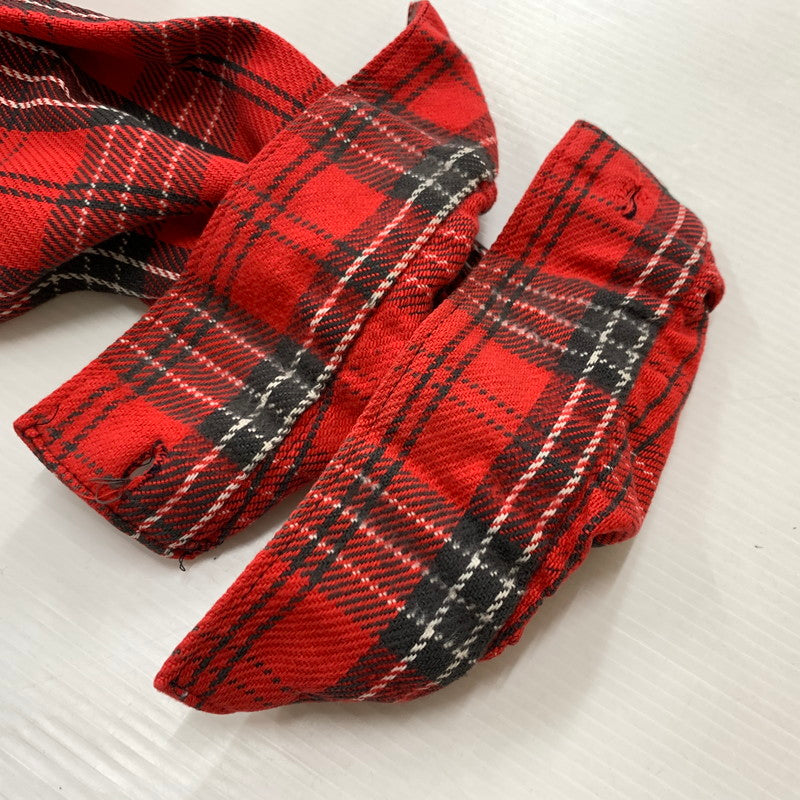 【現状渡し品】【メンズ】 FROSTPROOF フロストプルーフ 60-70's FLANNEL SHIRT VINTAGE 60-70年代 フランネル シャツ トップス ネルシャツ ヴィンテージ 145-260510-ko-04-tei サイズ：15.5 カラー：レッド 万代Net店