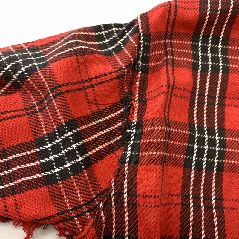 【現状渡し品】【メンズ】 FROSTPROOF フロストプルーフ 60-70's FLANNEL SHIRT VINTAGE 60-70年代 フランネル シャツ トップス ネルシャツ ヴィンテージ 145-260510-ko-04-tei サイズ：15.5 カラー：レッド 万代Net店