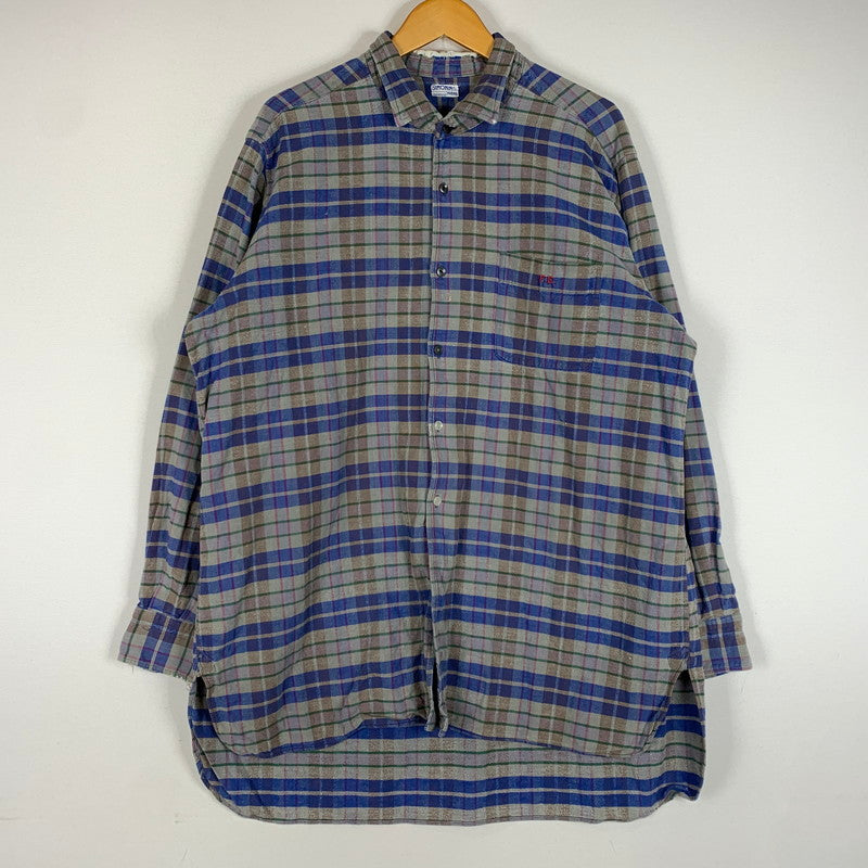 【現状渡し品】【メンズ】 SIMONIN FRERES シモン フレース FLANNEL SHIRT VINTAGE フランネル シャツ トップス ネルシャツ ヴィンテージ 145-260510-ko-05-tei サイズ：不明 カラー：ブルー 万代Net店