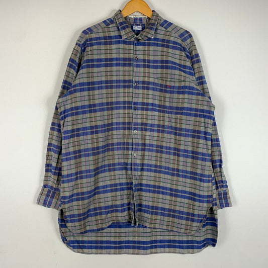 【現状渡し品】【メンズ】 SIMONIN FRERES シモン フレース FLANNEL SHIRT VINTAGE フランネル シャツ トップス ネルシャツ ヴィンテージ 145-260510-ko-05-tei サイズ：不明 カラー：ブルー 万代Net店