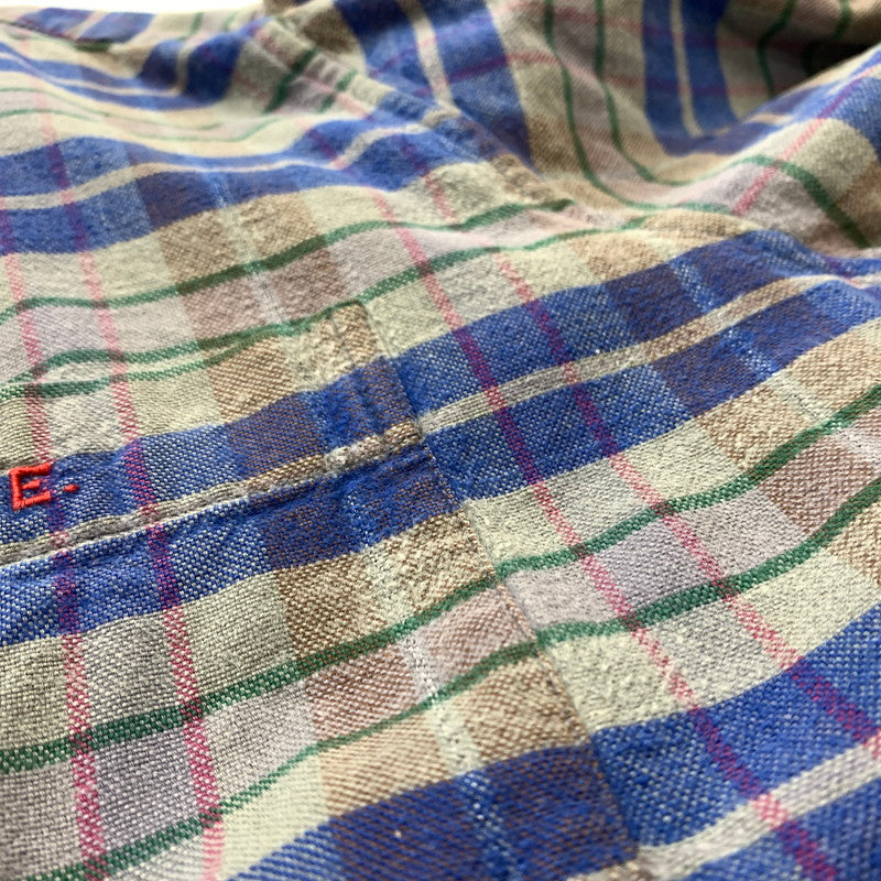 【現状渡し品】【メンズ】 SIMONIN FRERES シモン フレース FLANNEL SHIRT VINTAGE フランネル シャツ トップス ネルシャツ ヴィンテージ 145-260510-ko-05-tei サイズ：不明 カラー：ブルー 万代Net店
