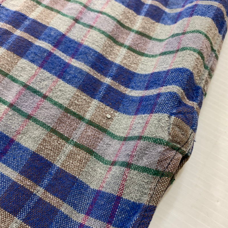 【現状渡し品】【メンズ】 SIMONIN FRERES シモン フレース FLANNEL SHIRT VINTAGE フランネル シャツ トップス ネルシャツ ヴィンテージ 145-260510-ko-05-tei サイズ：不明 カラー：ブルー 万代Net店