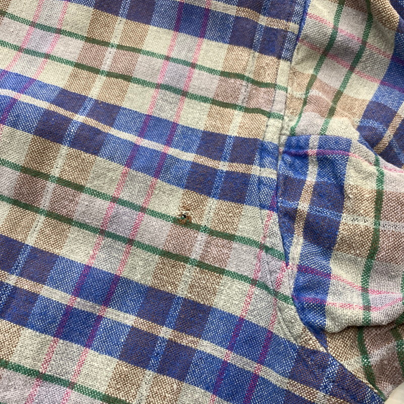 【現状渡し品】【メンズ】 SIMONIN FRERES シモン フレース FLANNEL SHIRT VINTAGE フランネル シャツ トップス ネルシャツ ヴィンテージ 145-260510-ko-05-tei サイズ：不明 カラー：ブルー 万代Net店
