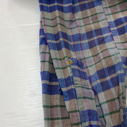 【現状渡し品】【メンズ】 SIMONIN FRERES シモン フレース FLANNEL SHIRT VINTAGE フランネル シャツ トップス ネルシャツ ヴィンテージ 145-260510-ko-05-tei サイズ：不明 カラー：ブルー 万代Net店