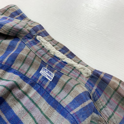 【現状渡し品】【メンズ】 SIMONIN FRERES シモン フレース FLANNEL SHIRT VINTAGE フランネル シャツ トップス ネルシャツ ヴィンテージ 145-260510-ko-05-tei サイズ：不明 カラー：ブルー 万代Net店
