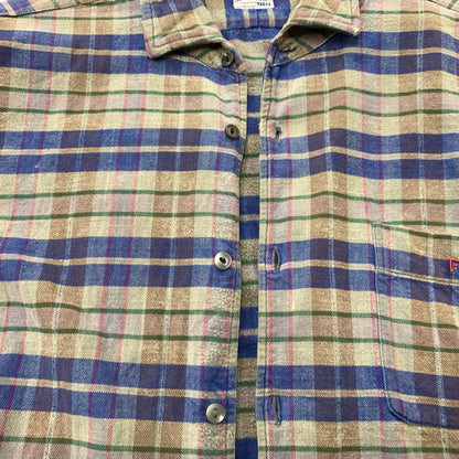 【現状渡し品】【メンズ】 SIMONIN FRERES シモン フレース FLANNEL SHIRT VINTAGE フランネル シャツ トップス ネルシャツ ヴィンテージ 145-260510-ko-05-tei サイズ：不明 カラー：ブルー 万代Net店