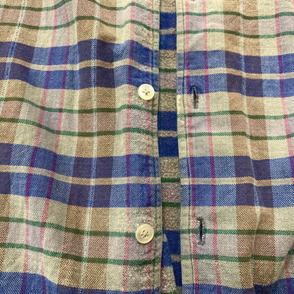【現状渡し品】【メンズ】 SIMONIN FRERES シモン フレース FLANNEL SHIRT VINTAGE フランネル シャツ トップス ネルシャツ ヴィンテージ 145-260510-ko-05-tei サイズ：不明 カラー：ブルー 万代Net店