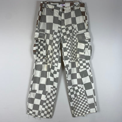 【現状渡し品】【メンズ】 ERL イーアールエル UNISEX PRINTED CARGO PANTS ERL08P005 プリント カーゴ パンツ ボトムス 152-260510-ko-27-tei サイズ：S カラー：ホワイト 万代Net店