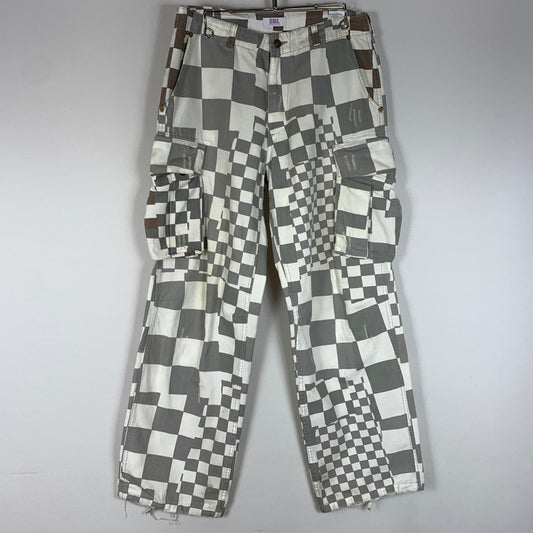 【現状渡し品】【メンズ】 ERL イーアールエル UNISEX PRINTED CARGO PANTS ERL08P005 プリント カーゴ パンツ ボトムス 152-260510-ko-27-tei サイズ：S カラー：ホワイト 万代Net店