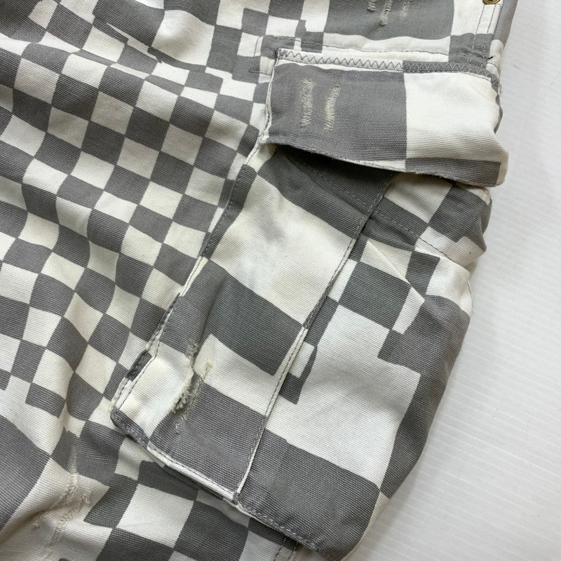 【現状渡し品】【メンズ】 ERL イーアールエル UNISEX PRINTED CARGO PANTS ERL08P005 プリント カーゴ パンツ ボトムス 152-260510-ko-27-tei サイズ：S カラー：ホワイト 万代Net店