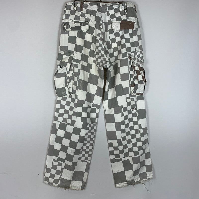 【現状渡し品】【メンズ】 ERL イーアールエル UNISEX PRINTED CARGO PANTS ERL08P005 プリント カーゴ パンツ ボトムス 152-260510-ko-27-tei サイズ：S カラー：ホワイト 万代Net店