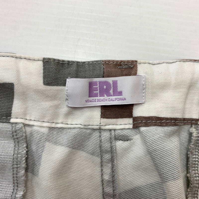 【現状渡し品】【メンズ】 ERL イーアールエル UNISEX PRINTED CARGO PANTS ERL08P005 プリント カーゴ パンツ ボトムス 152-260510-ko-27-tei サイズ：S カラー：ホワイト 万代Net店