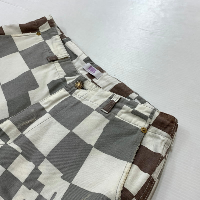 【現状渡し品】【メンズ】 ERL イーアールエル UNISEX PRINTED CARGO PANTS ERL08P005 プリント カーゴ パンツ ボトムス 152-260510-ko-27-tei サイズ：S カラー：ホワイト 万代Net店