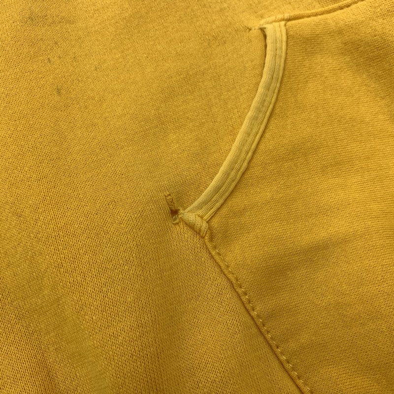 【現状渡し品】【メンズ】 RUSSELL ATHLETIC ラッセルアスレティック 70-80's GAISER LOGO HOODIE VINTAGE 70-80年代 ガイザー ロゴ パーカー トップス プルオーバーパーカー ヴィンテージ 145-260510-ko-09-tei サイズ：M カラー：イエロー 万代Net店