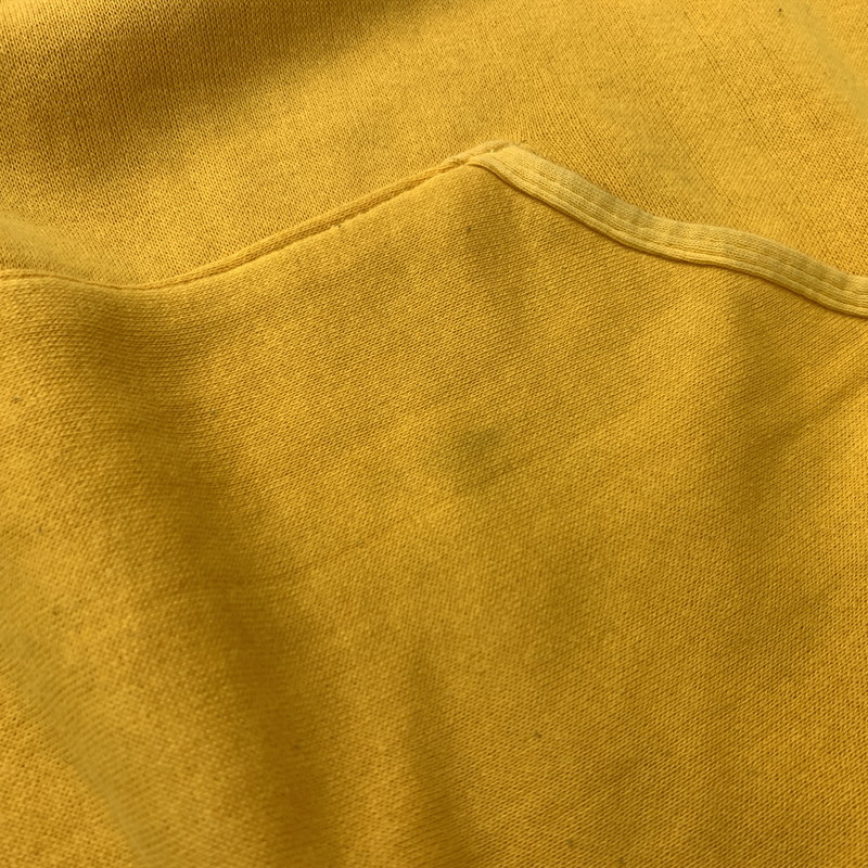 【現状渡し品】【メンズ】 RUSSELL ATHLETIC ラッセルアスレティック 70-80's GAISER LOGO HOODIE VINTAGE 70-80年代 ガイザー ロゴ パーカー トップス プルオーバーパーカー ヴィンテージ 145-260510-ko-09-tei サイズ：M カラー：イエロー 万代Net店