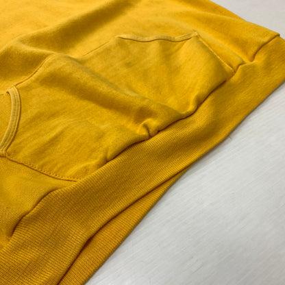 【現状渡し品】【メンズ】 RUSSELL ATHLETIC ラッセルアスレティック 70-80's GAISER LOGO HOODIE VINTAGE 70-80年代 ガイザー ロゴ パーカー トップス プルオーバーパーカー ヴィンテージ 145-260510-ko-09-tei サイズ：M カラー：イエロー 万代Net店
