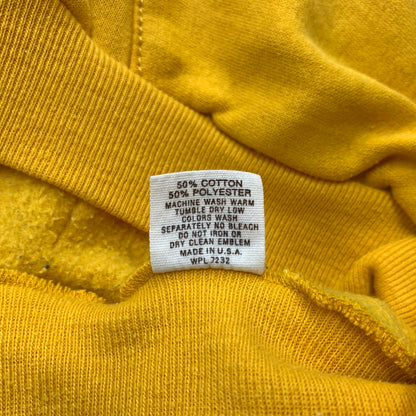 【現状渡し品】【メンズ】 RUSSELL ATHLETIC ラッセルアスレティック 70-80's GAISER LOGO HOODIE VINTAGE 70-80年代 ガイザー ロゴ パーカー トップス プルオーバーパーカー ヴィンテージ 145-260510-ko-09-tei サイズ：M カラー：イエロー 万代Net店