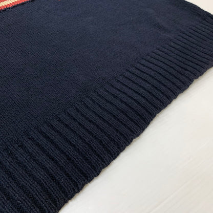 【現状渡し品】【メンズ】 POLO RALPH LAUREN ポロラルフローレン STARS＆STRIPES SWEATER スター ストライプ セーター トップス ニット 145-260510-ko-17-tei サイズ：XXL カラー：ネイビー 万代Net店