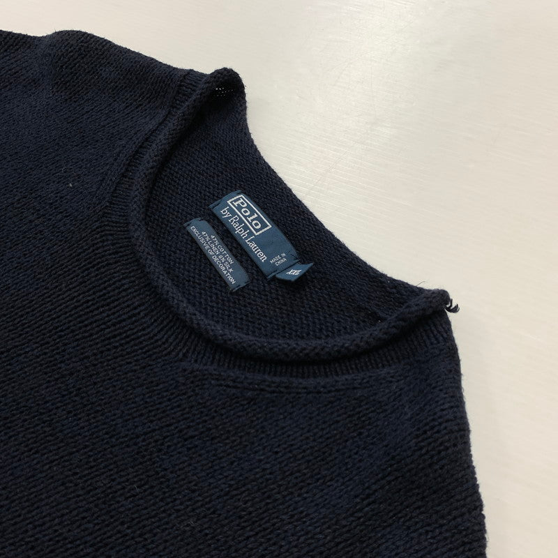 【現状渡し品】【メンズ】 POLO RALPH LAUREN ポロラルフローレン STARS＆STRIPES SWEATER スター ストライプ セーター トップス ニット 145-260510-ko-17-tei サイズ：XXL カラー：ネイビー 万代Net店