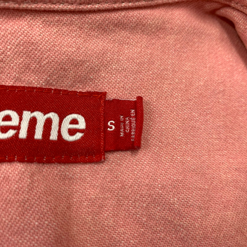 【中古品】【メンズ】 SUPREME シュプリーム SMALL BOX DENIM SHIRT スモール ボックス デニム シャツ トップス 長袖 149-260513-ko-03-fuzh サイズ：S カラー：ピンク 万代Net店