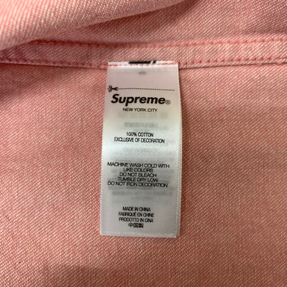 【中古品】【メンズ】 SUPREME シュプリーム SMALL BOX DENIM SHIRT スモール ボックス デニム シャツ トップス 長袖 149-260513-ko-03-fuzh サイズ：S カラー：ピンク 万代Net店