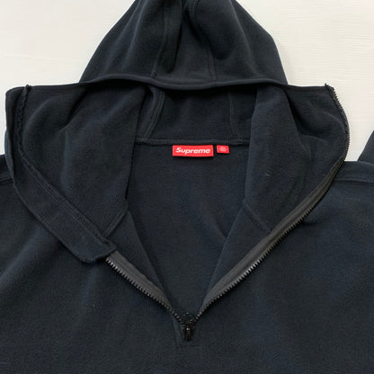 【中古品】【メンズ】 SUPREME シュプリーム POLARTEC FACE MASK HALF ZIP HOODED SWEATSHIRT ポーラテック フェイスマスク ハーフジップ フーディ スウェットシャツ トップス プルオーバー 149-260513-ko-07-tei サイズ：L カラー：ブラック 万代Net店