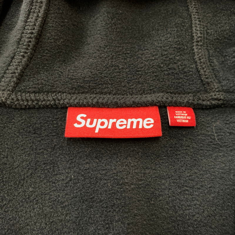 【中古品】【メンズ】 SUPREME シュプリーム POLARTEC FACE MASK HALF ZIP HOODED SWEATSHIRT ポーラテック フェイスマスク ハーフジップ フーディ スウェットシャツ トップス プルオーバー 149-260513-ko-07-tei サイズ：L カラー：ブラック 万代Net店