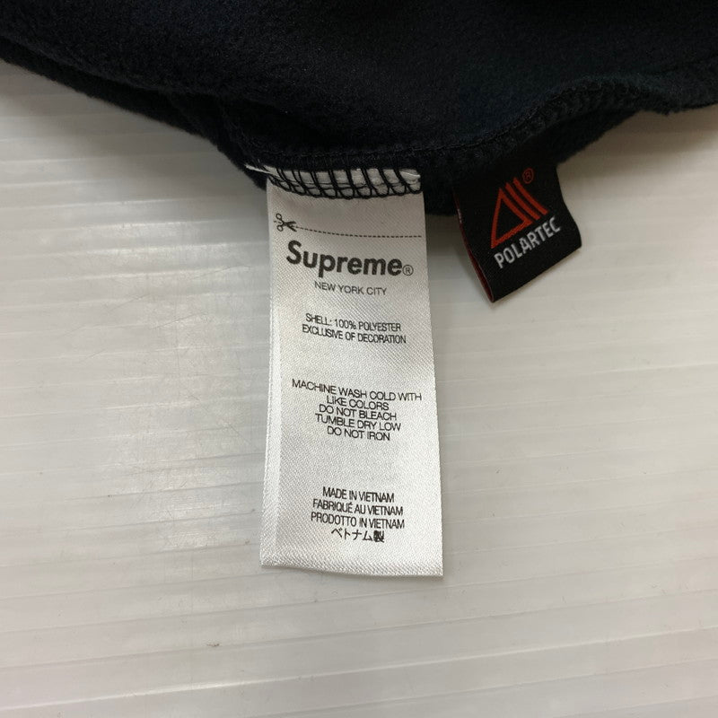 【中古品】【メンズ】 SUPREME シュプリーム POLARTEC FACE MASK HALF ZIP HOODED SWEATSHIRT ポーラテック フェイスマスク ハーフジップ フーディ スウェットシャツ トップス プルオーバー 149-260513-ko-07-tei サイズ：L カラー：ブラック 万代Net店