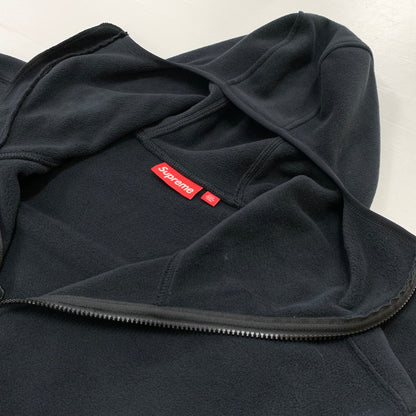 【中古品】【メンズ】 SUPREME シュプリーム POLARTEC FACE MASK HALF ZIP HOODED SWEATSHIRT ポーラテック フェイスマスク ハーフジップ フーディ スウェットシャツ トップス プルオーバー 149-260513-ko-07-tei サイズ：L カラー：ブラック 万代Net店