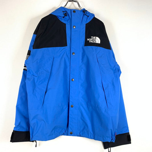 【中古品】【メンズ】 SUPREME シュプリーム × THE NORTH FACE ノースフェイス 別注 コラボ MOUNTAIN JACKET BLUE NP02402I マウンテンジャケット ライトアウター ナイロンパーカー 149-260513-ko-06-tei サイズ：M カラー：ブルー 万代Net店