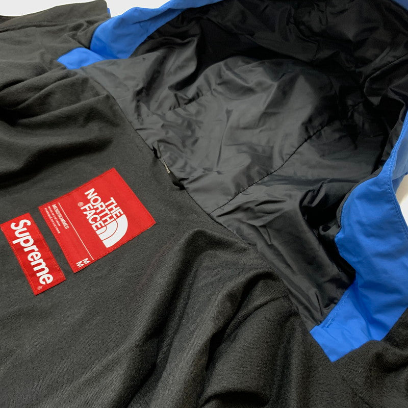 【中古品】【メンズ】 SUPREME シュプリーム × THE NORTH FACE ノースフェイス 別注 コラボ MOUNTAIN JACKET BLUE NP02402I マウンテンジャケット ライトアウター ナイロンパーカー 149-260513-ko-06-fuzh サイズ：M カラー：ブルー 万代Net店