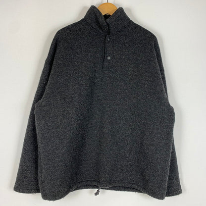【中古品】【メンズ】 JACKMAN ジャックマン WOOL HIMO POLO JM7382 ウール ヒモ ポロ ニット トップス ハーフボタン 145-260510-ko-16-tei サイズ：L カラー：ブラック系 万代Net店